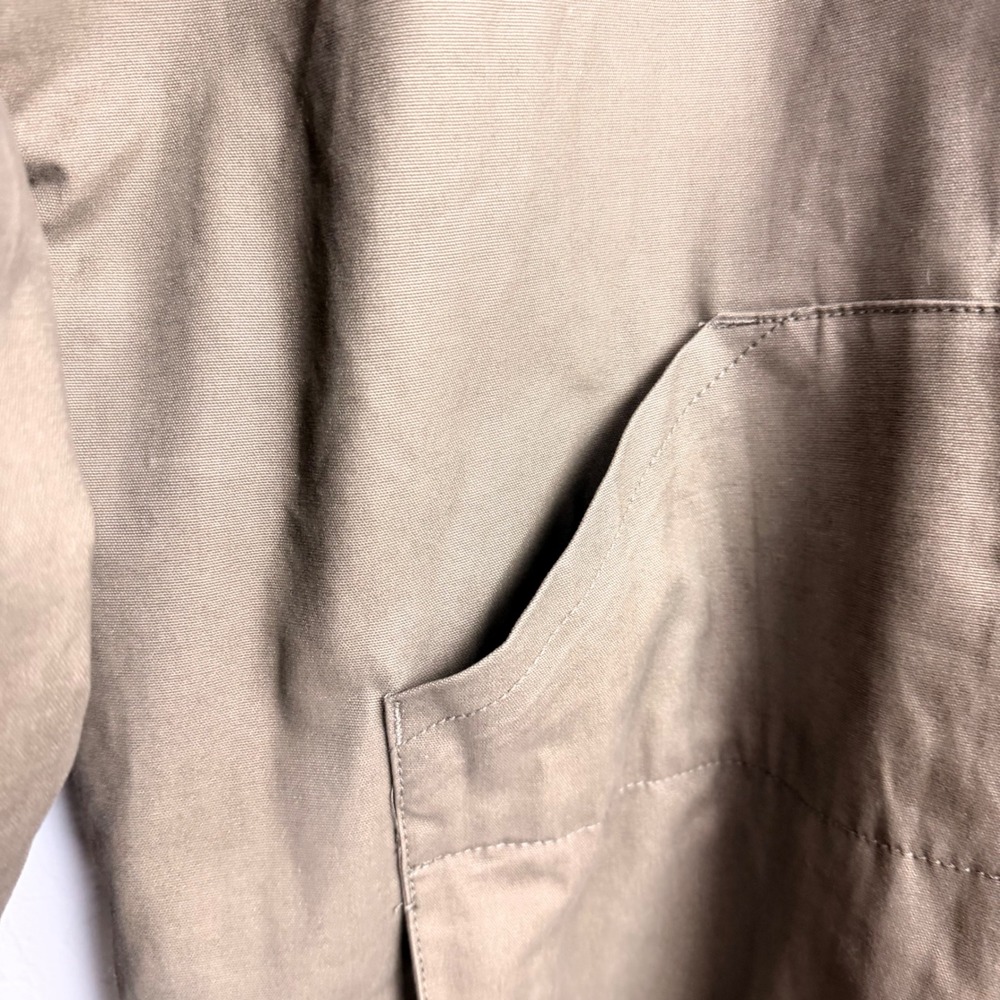 PrAna Mens XXL Khaki Brown Canvas Flannel Lined Full Zip Work Jacket Coat - Picture 6 of 12
